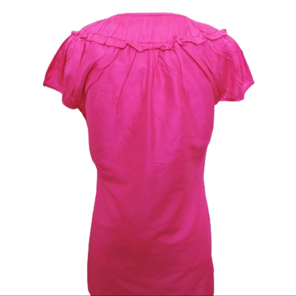 C. Orrico Palm Beach Silk Blouse Medium - Picture 3 of 4